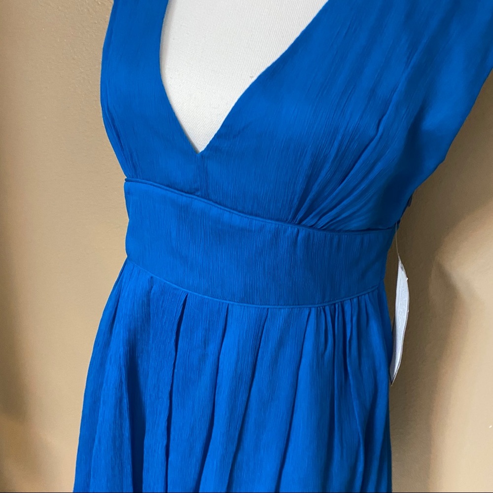 Blue Party Dress J CREW ABIGAIL BLUE SILK CHIFFON NWT PARTY DRESS - Picture 3 of 14